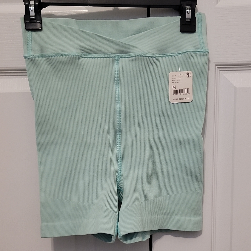 Free People Movement "Free Throw" Shorts in Mint